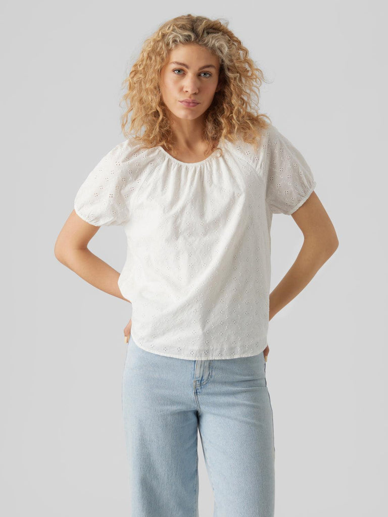 VERO MODA VMMONI ANGLAISE SS TOP WVN