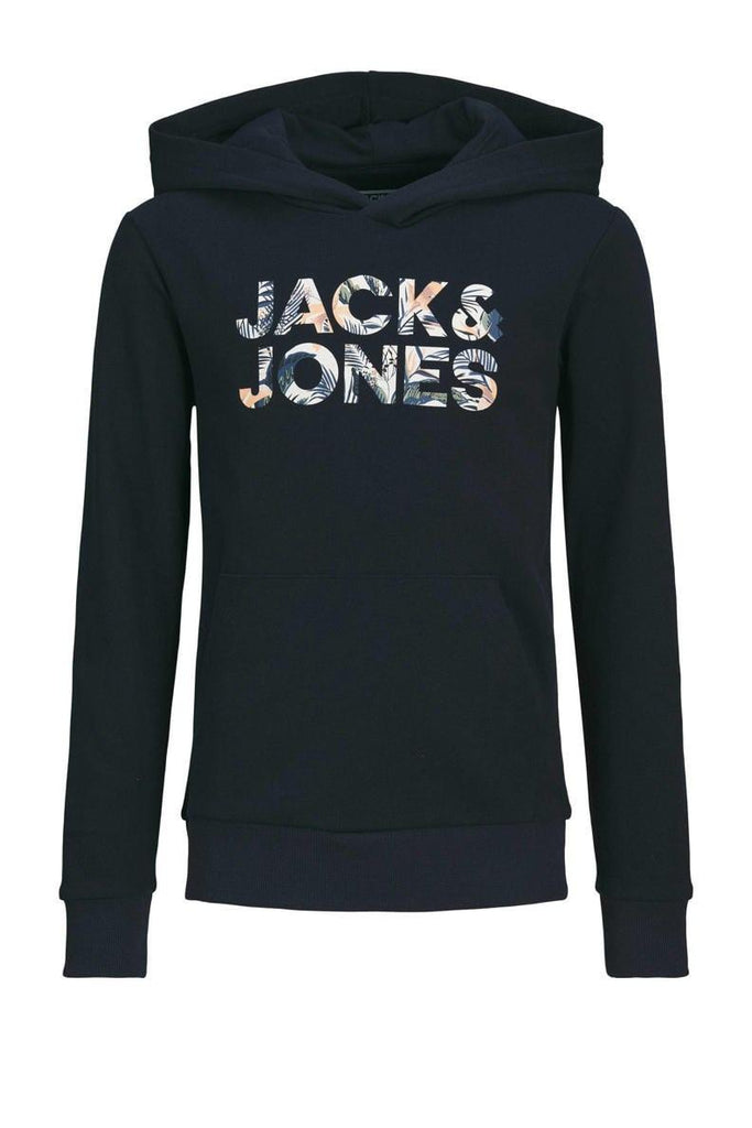 JACK JONES KIDS JJEBRYAN CORP LOGO SWEAT HOOD NOOS JNR
