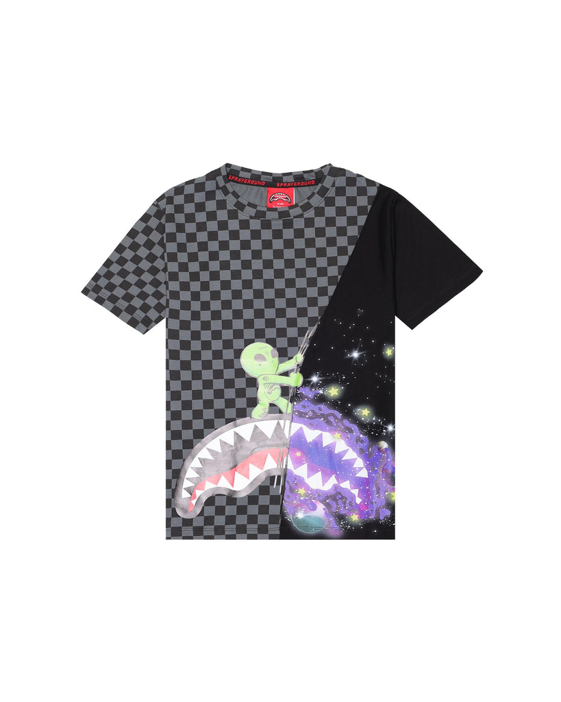 SPRAYGROUND COSMIC RAY HOMEWORLD SPLIT T-SHIRT
