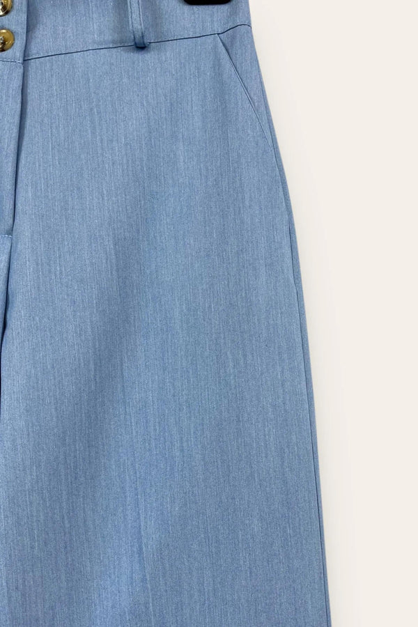LOVEme Pantalone gaucho con orlo alto