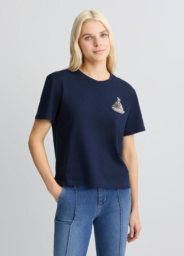 LIU JO T-SHIRT RICAMATA