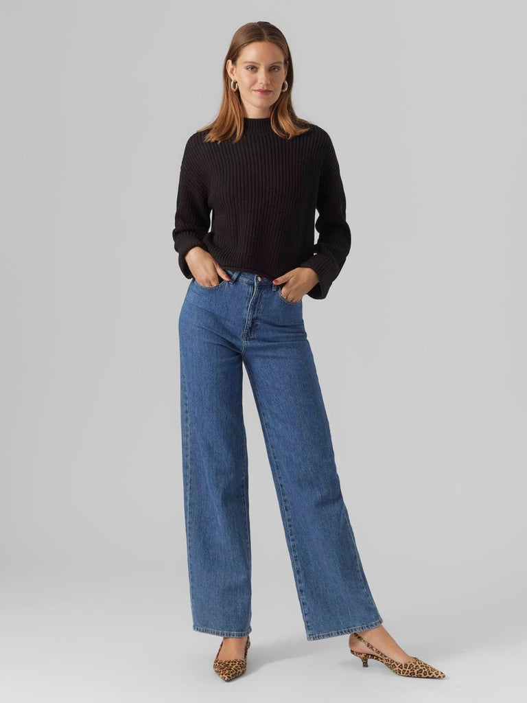 VERO MODA VMSAYLA FOLD LS O-NECK PULLOVER BOO