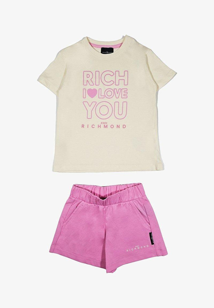 JOHN RICHMOND T-SHIRT + SHORTS