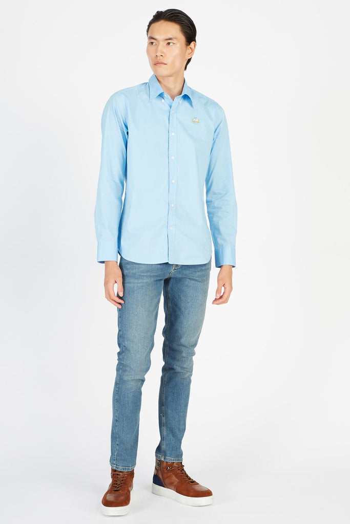 LA MARTINA MAN SHIRT L/S POPLIN STRETCH