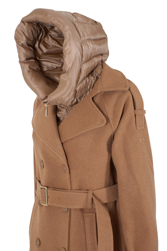 YES ZEE CAPPOTTO DONNA DOPPIOPETTO, FINTO GILET STACC.