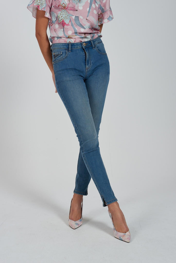 YES ZEE JEANS DONNA TIPO 5 TASCHE PUSH UP