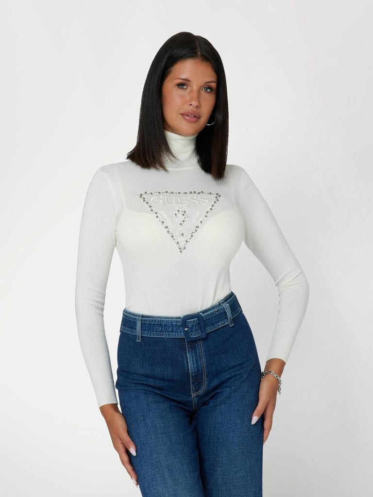 GUESS PIPER TRIANGLE LOGO TN LS SWTR