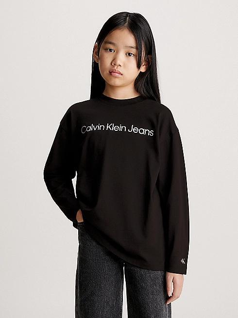 CALVIN KLEIN JEANS INST. LOGO RELAXED LS T-SHIRT