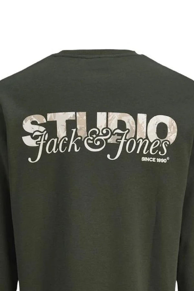 JACK AND JONES JJYUKI BACK SWEAT CREW NECK BF