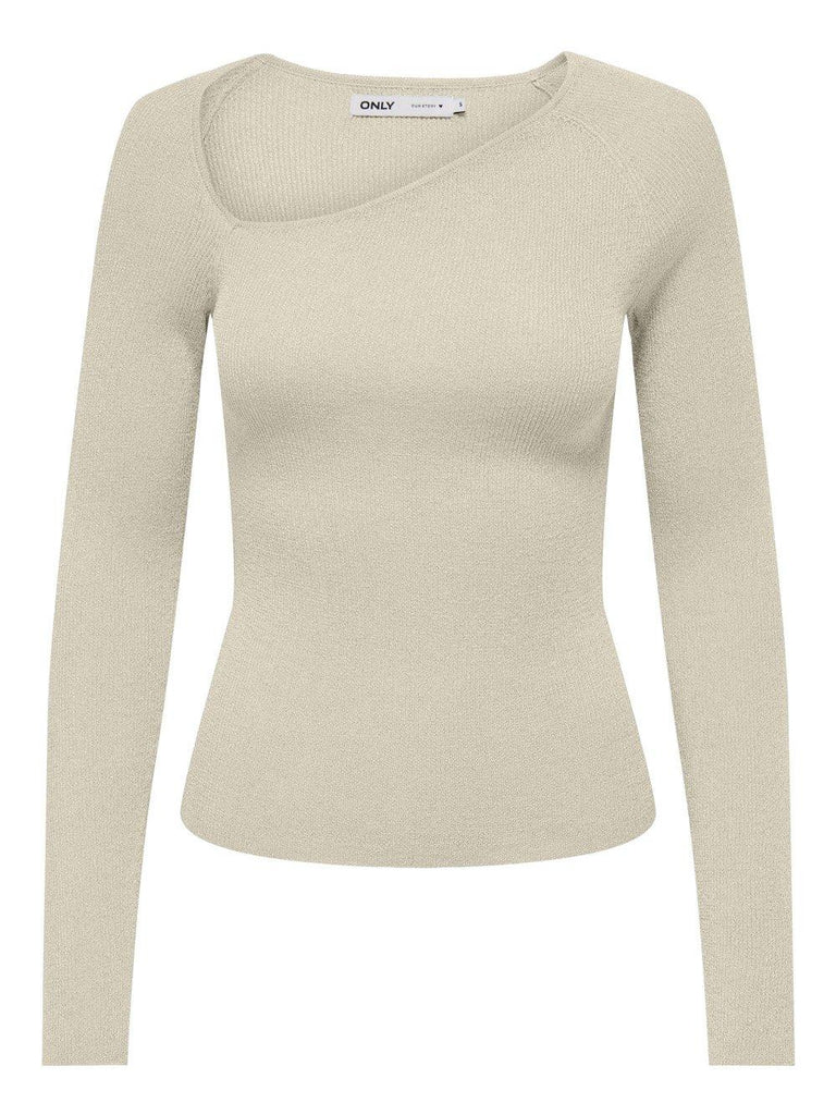 ONLY ONLHELGA LS GLITTER ASYMME NECK CC KNT