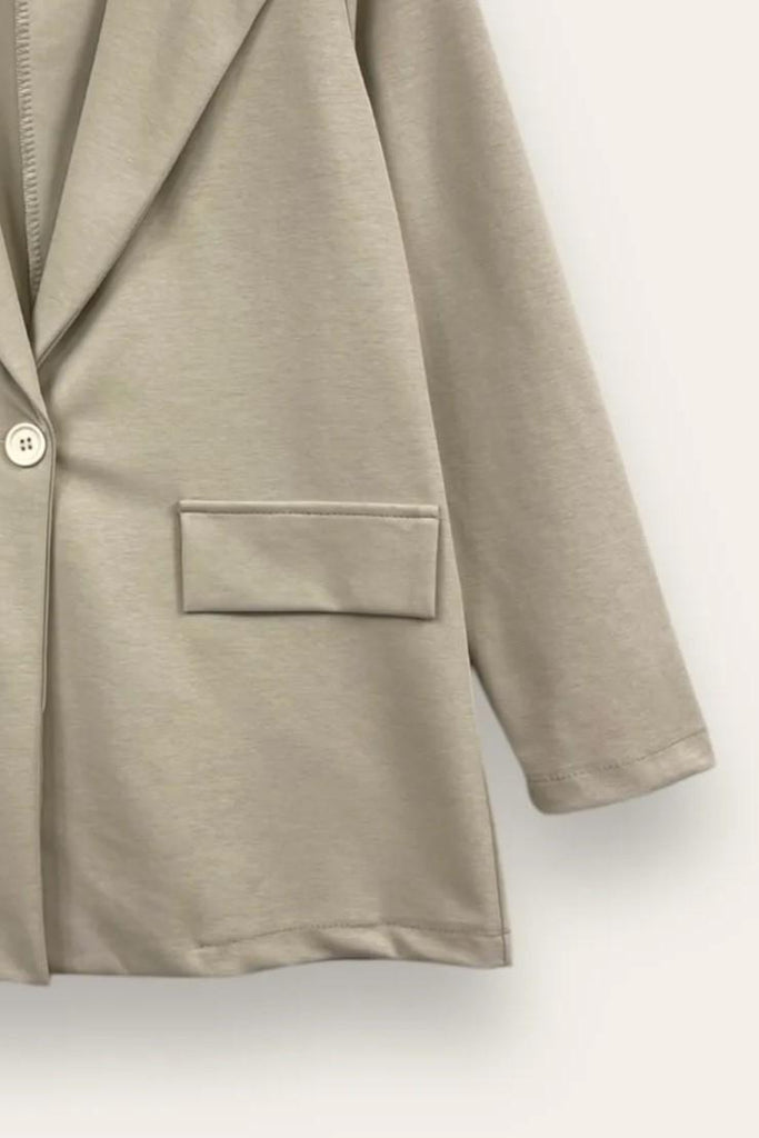 LOVEme Giacca punto milano con un bottone