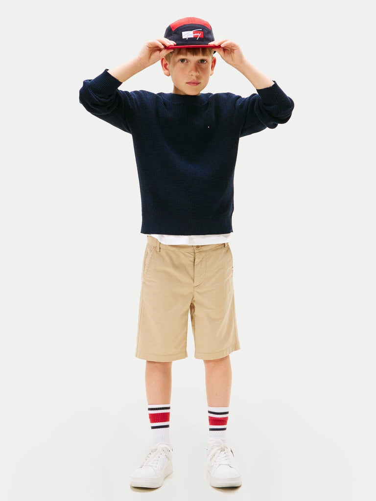 TOMMY HILFIGER COTTON TEXTURE SWEATER