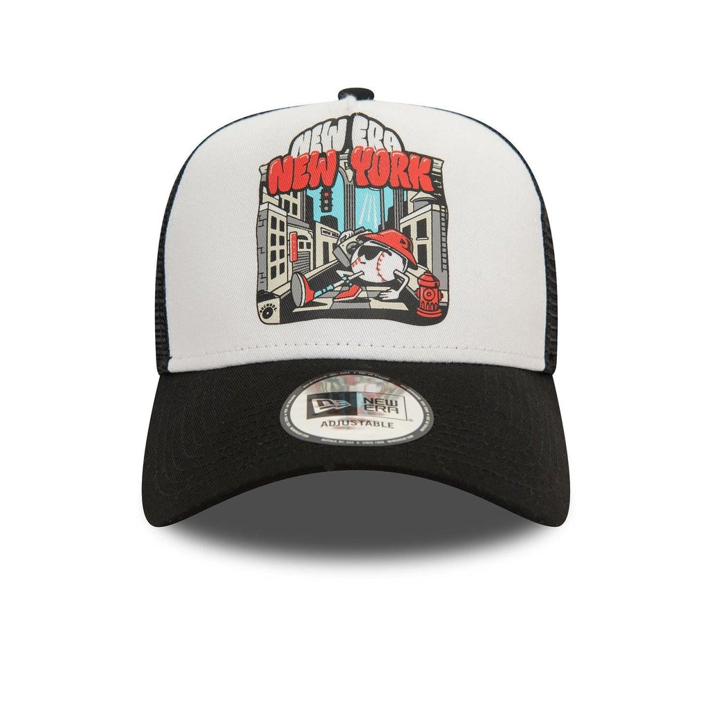 NEW ERA GRAPHIC PRINT TRUCKER NEWERA  BLK