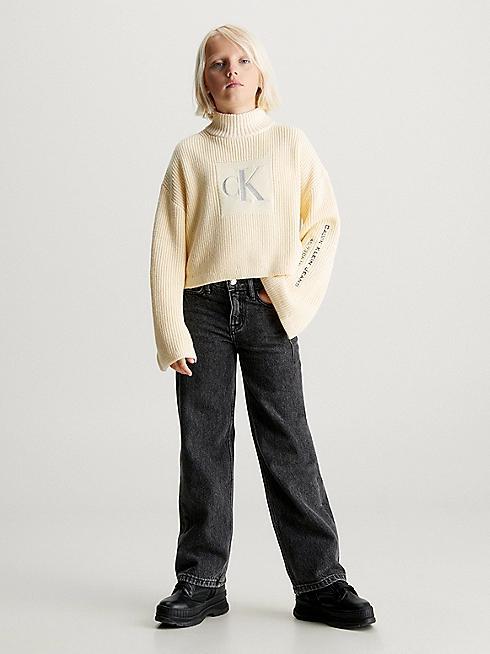 CALVIN KLEIN JEANS METALLIC MONO ROLLNECK SWEATER