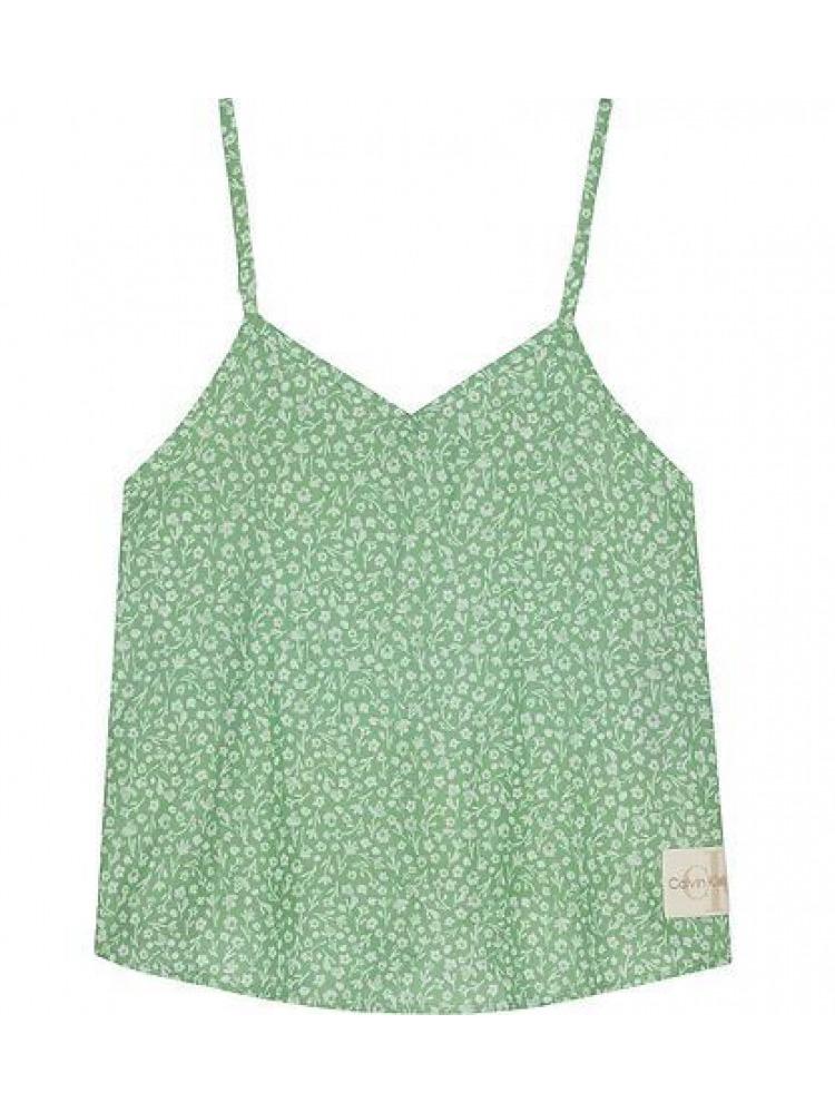 CALVIN KLEIN JEANS FLOWER AOP STRAP TOP