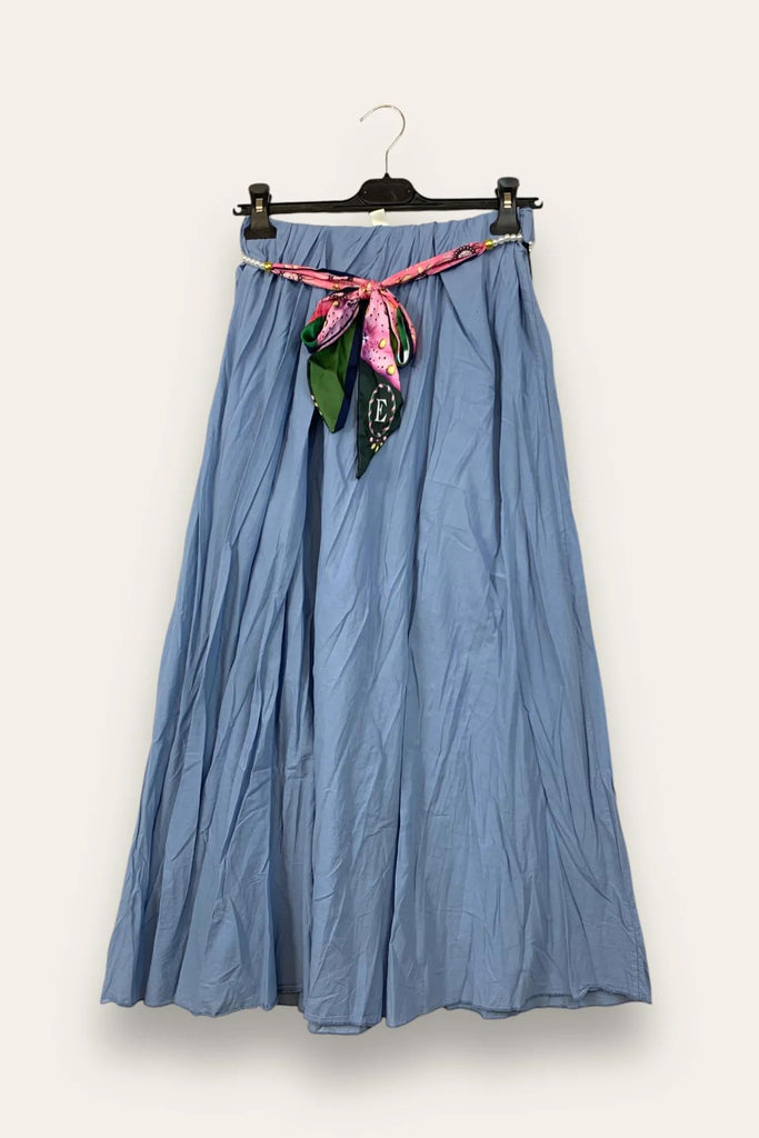 LOVEme Gonna effetto stropicciato in mussola di cotone