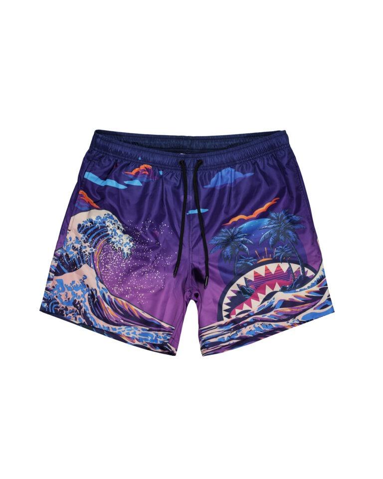 SPRAYGROUND CAMO KAWA VICE SWIM TRUNKSPURPLE