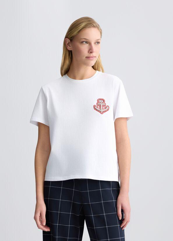LIU JO T-SHIRT RICAMATA