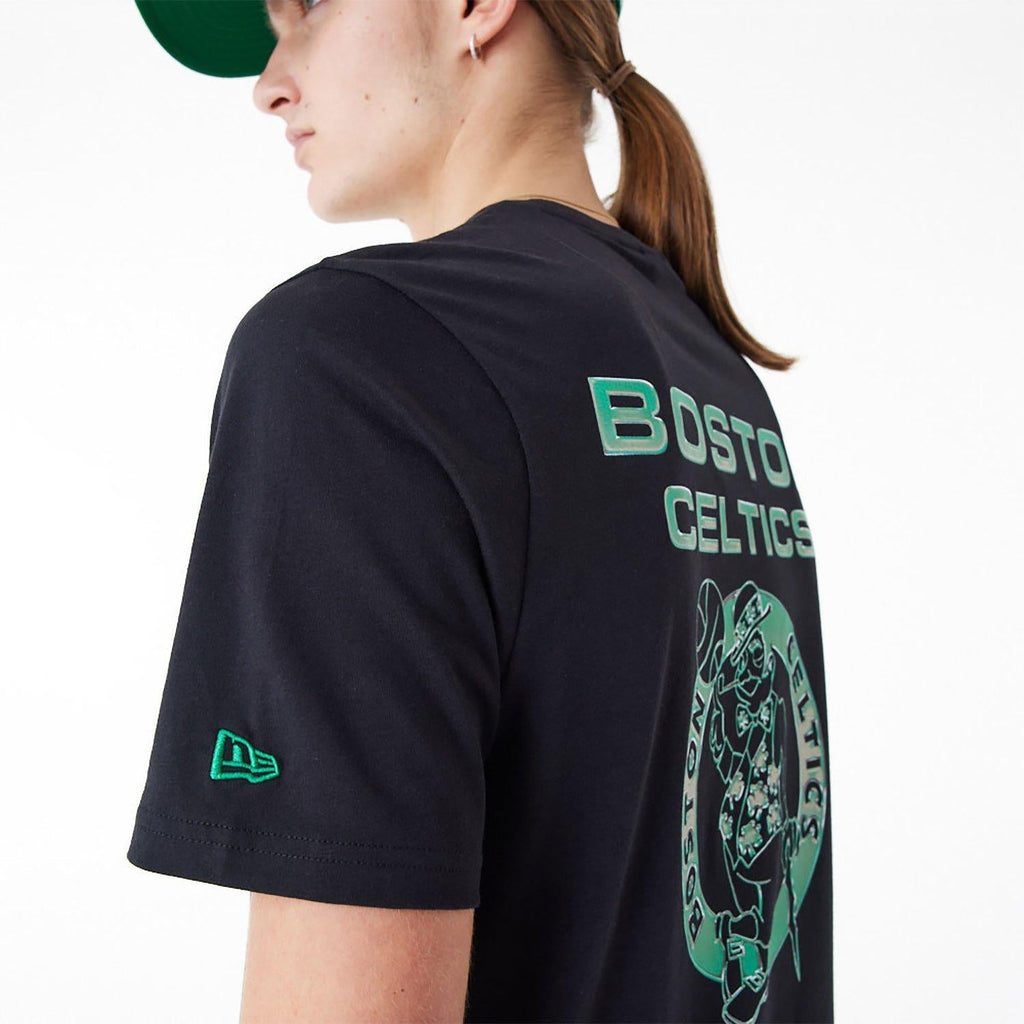 NEW ERA NBA HOLOGRAPHIC OS TEE BOSCEL  BLKKGR