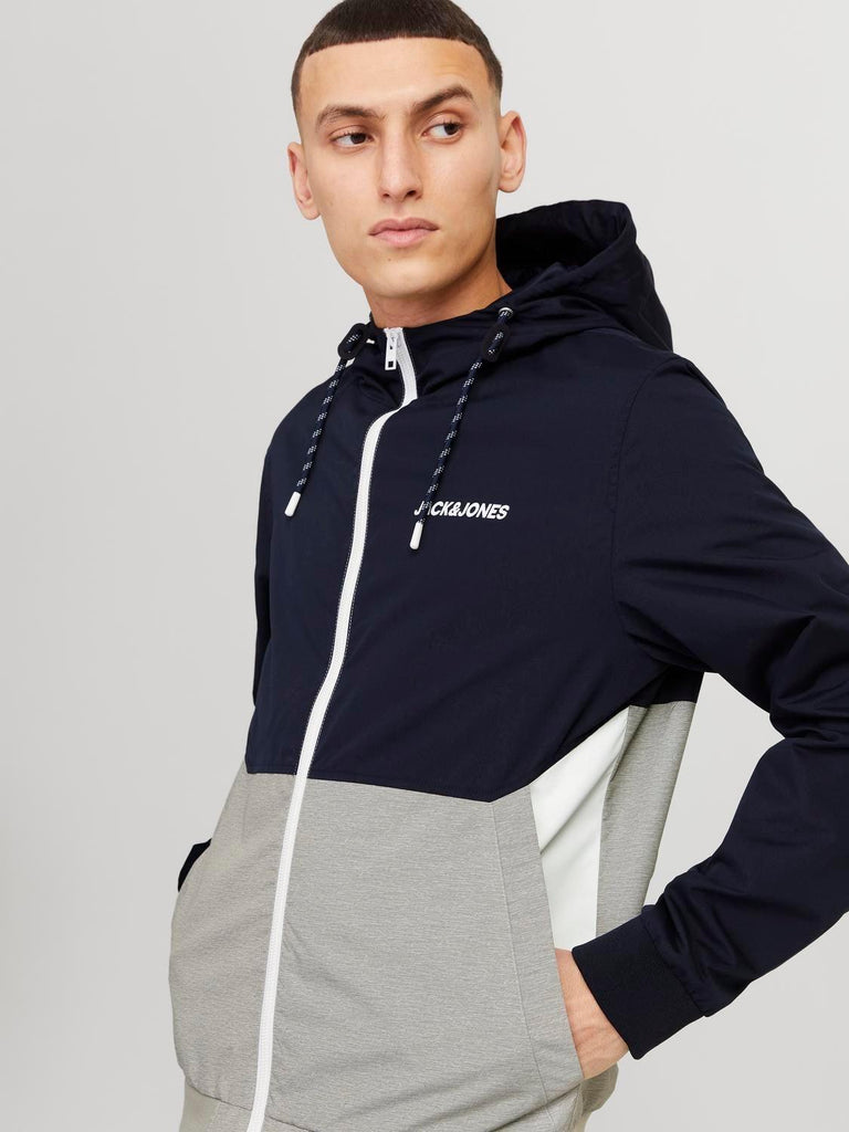 JACK AND JONES JJERUSH HOOD BOMBER NOOS