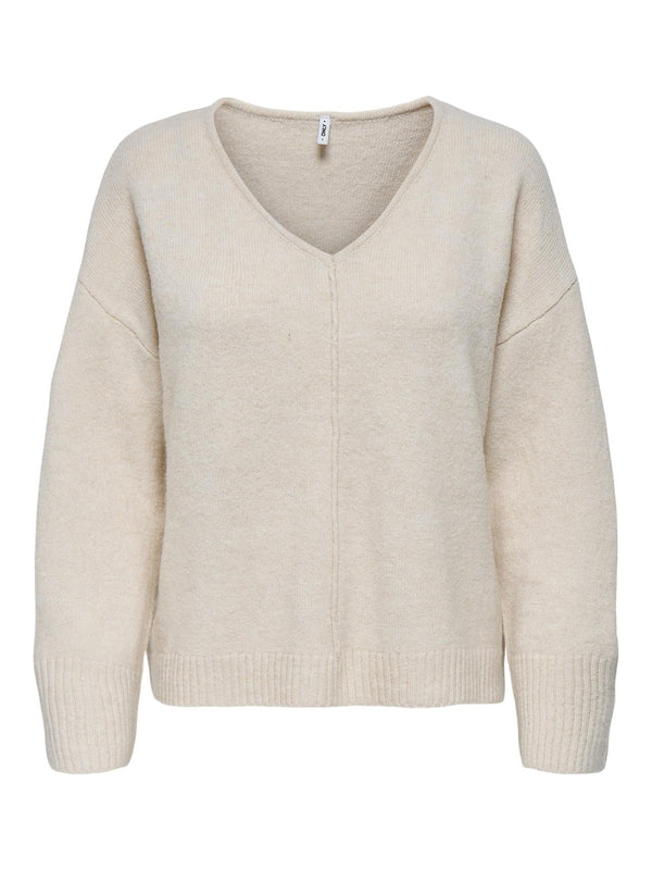 ONLY ONLWHITNEY LIFE LS V-NECK KNT