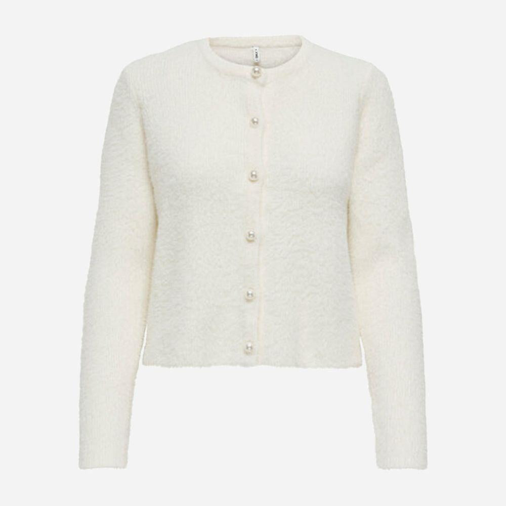 ONLY ONLPETRA LS PEARL O-NECK CARDI CC KNT