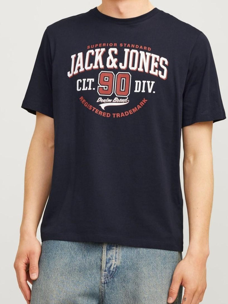JACK AND JONES JJELOGO TEE SS O-NECK 2 COL AW24 SN