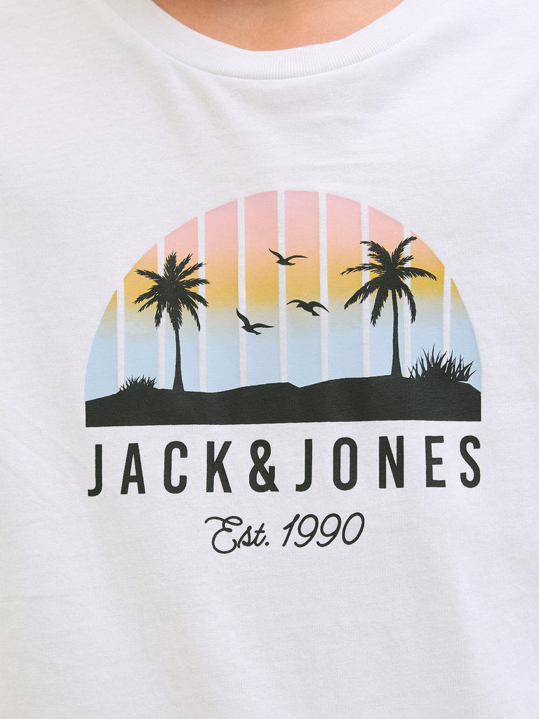 JACK JONES KIDS JJPALM TEE SS CREW NECK JNR