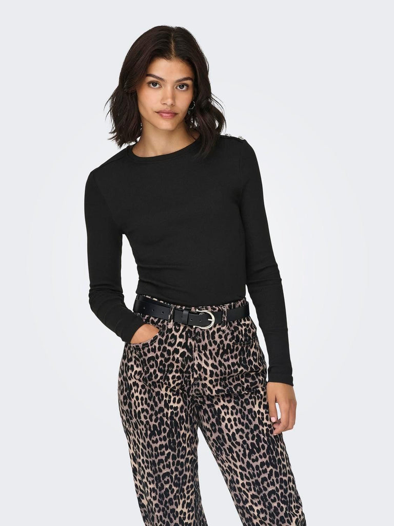 ONLY ONLCHECKIE LIFE L/S TOP BOX JRS