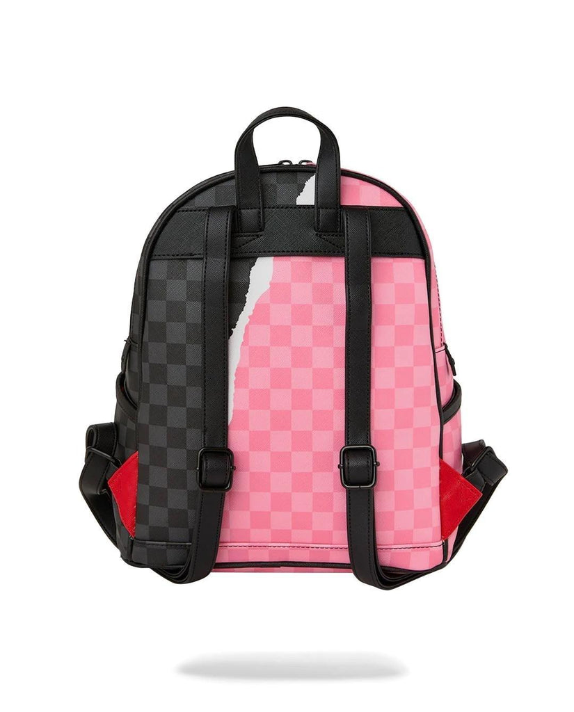 SPRAYGROUND PINK AND BLACK TEAR SIP SAVAGE BACKPACK