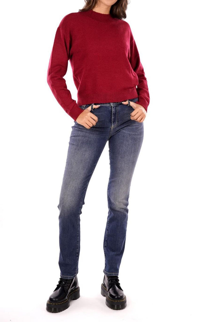 YES ZEE MAGLIA DONNA LUPETTO CROPPED