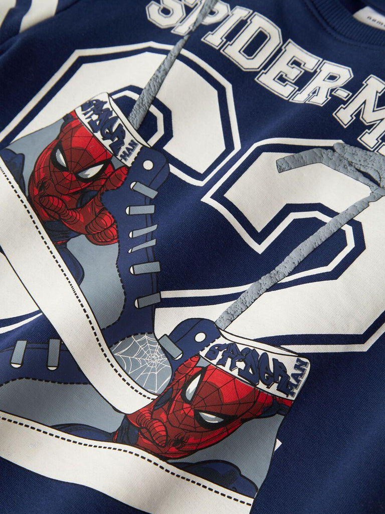 NAME.IT NMMADAM SPIDER NREG SWEAT BRU MAR