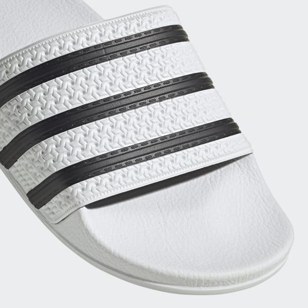ADIDAS ORIGINALS ADILETTE            WHITE/CBLACK/WHITE