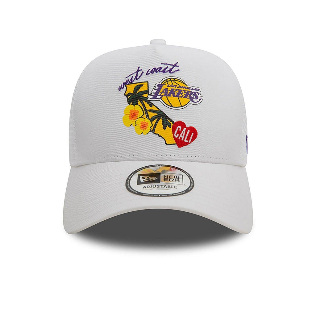 NEW ERA NBA TEAM LOGO TRUCKER LOSLAK  WHI