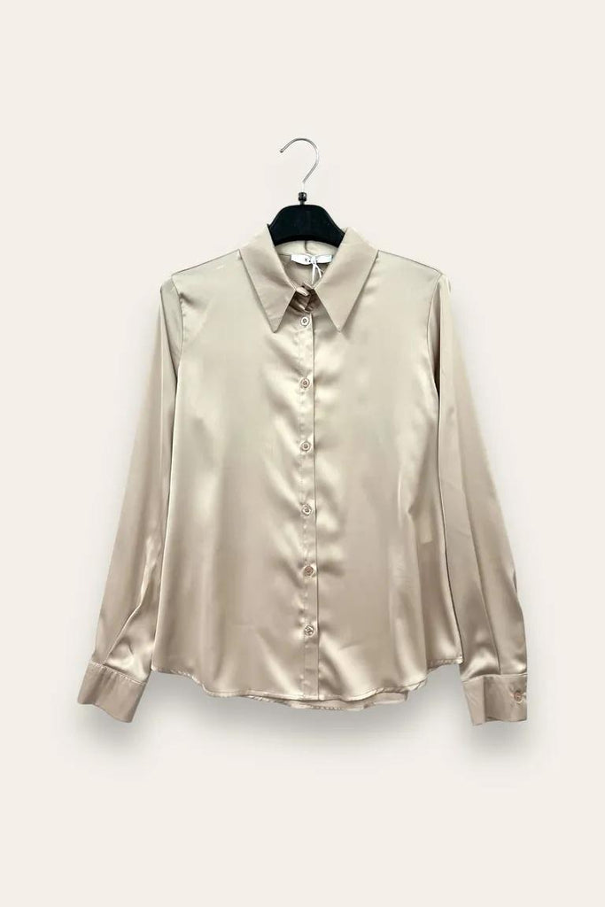 LOVEme Camicia sciancrata in raso