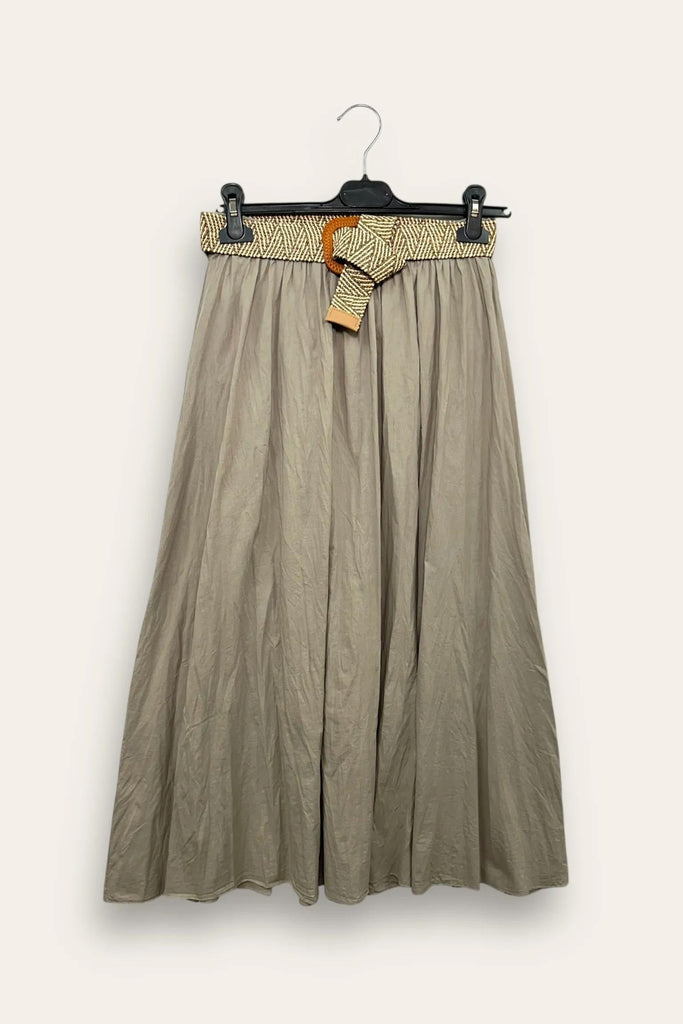 LOVEme Gonna in cotone stroppicciata