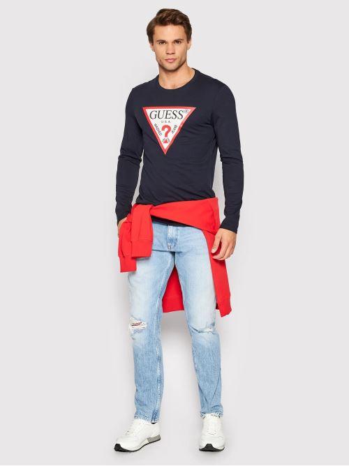 GUESS CN LS ORIGINAL LOGO TEE