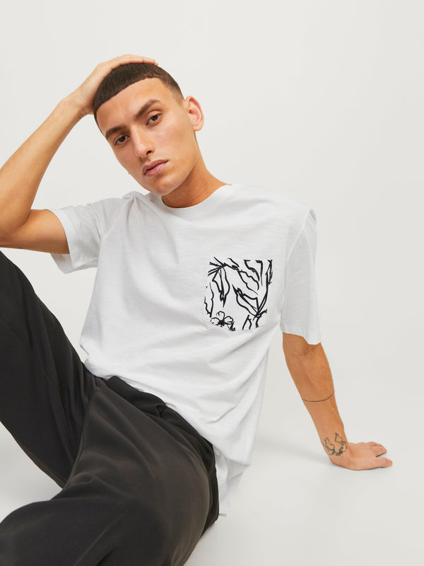 JACK AND JONES JORLAFAYETTE POCKET TEE SS CREW NECK