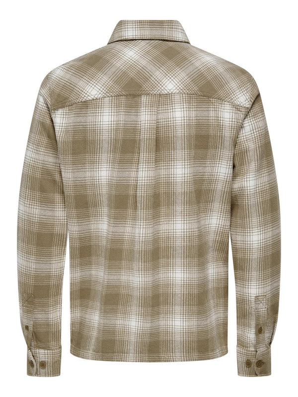 ONLY&SONS ONSCEDRIC LIFE CHECK OVERSHIRT NOOS