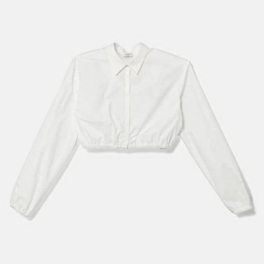 PINKO CAMICIA CROPPED CON RICAMO