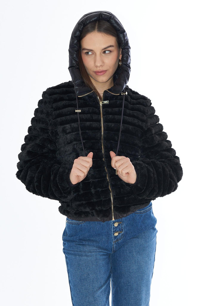 YES ZEE GIUBBINO DONNA TIPO BOMBER, REVERSIBILE
