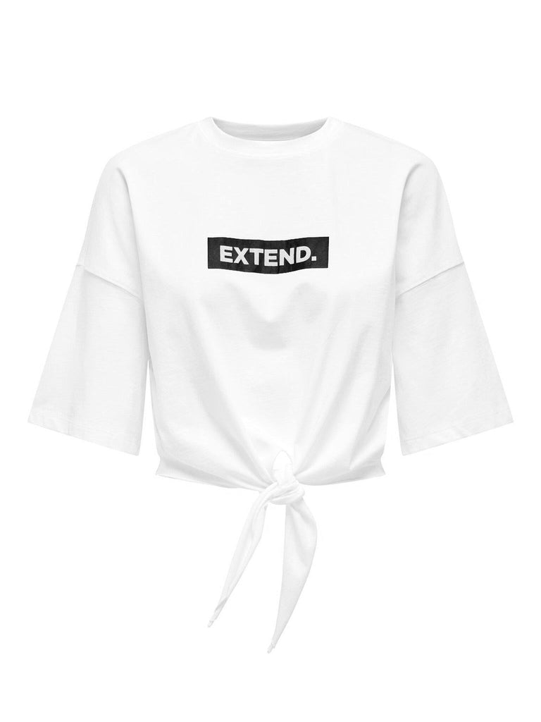 ONLY ONLSERENA LIFE S/S O-NECK KNOT TOP XTJRS