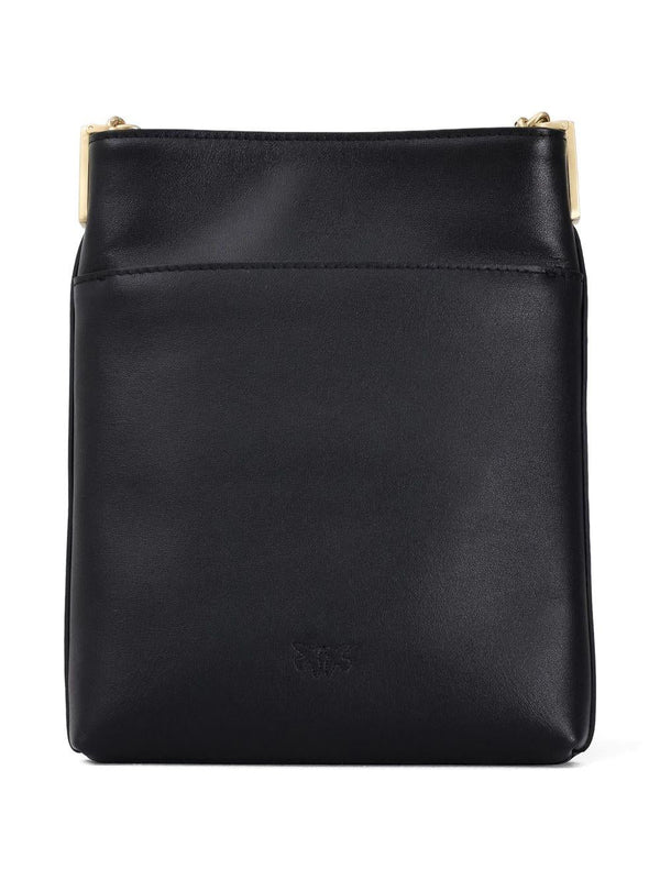 PINKO FLAT SATCHEL VITELLO MORBIDO