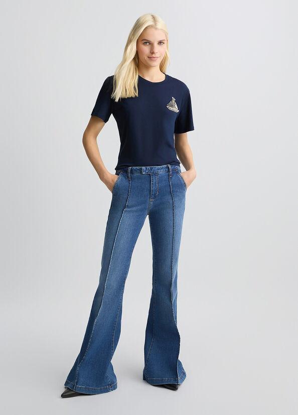 LIU JO T-SHIRT RICAMATA