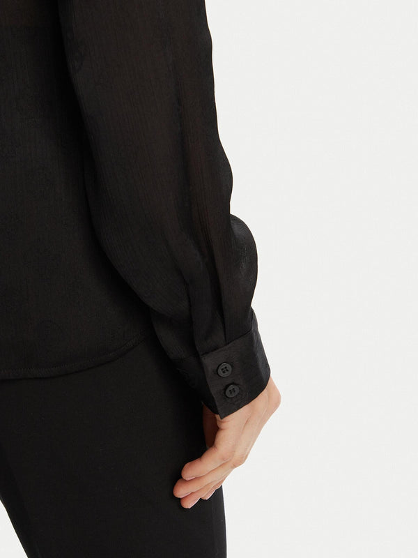 GUESS LS MARTHE LOGO SHIRT