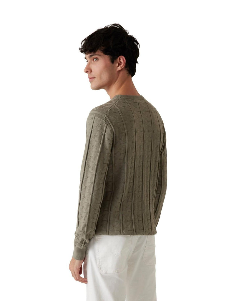 GUESS HERON CN LS MONOGRAM SWEATER