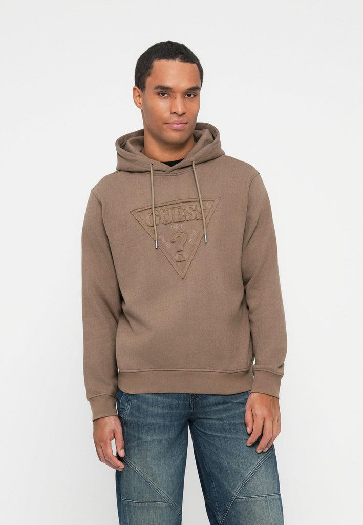 GUESS TRIANGLE RAW PATCH HOODIE