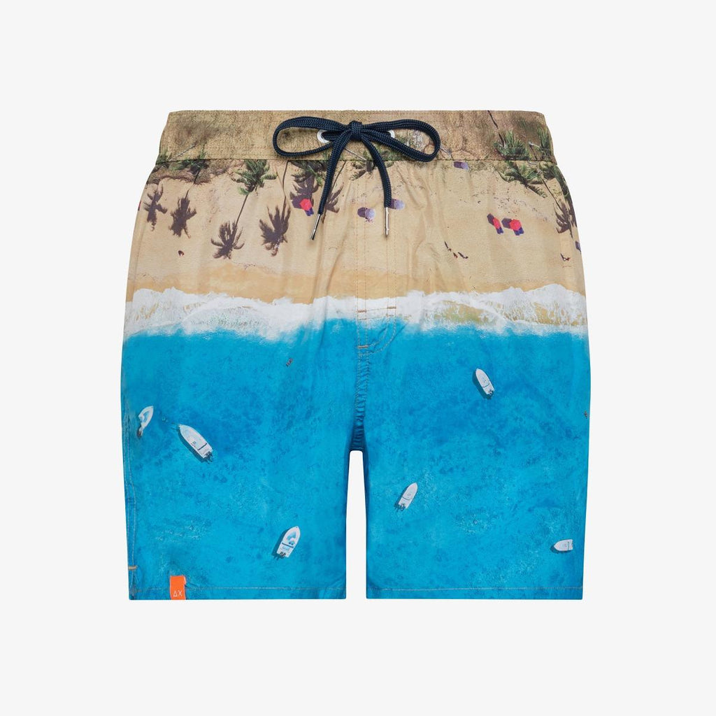 SUN68 SWIM PANT LANDSCAPE