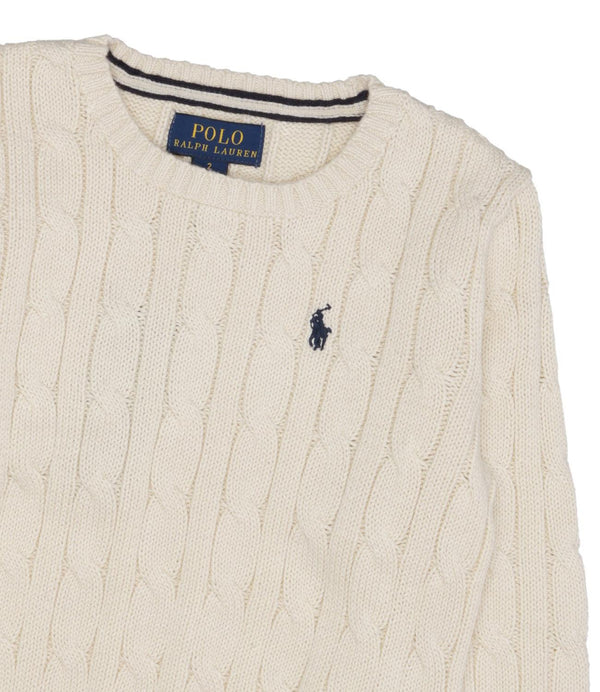 RALPH LAUREN LS CABLE CN-TOPS-SWEATER