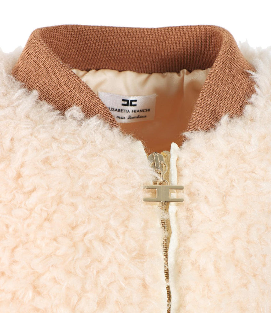 ELISABETTA FRANCHI La Mia Bambina ECO MONTONE CON COSTINA SMACCH